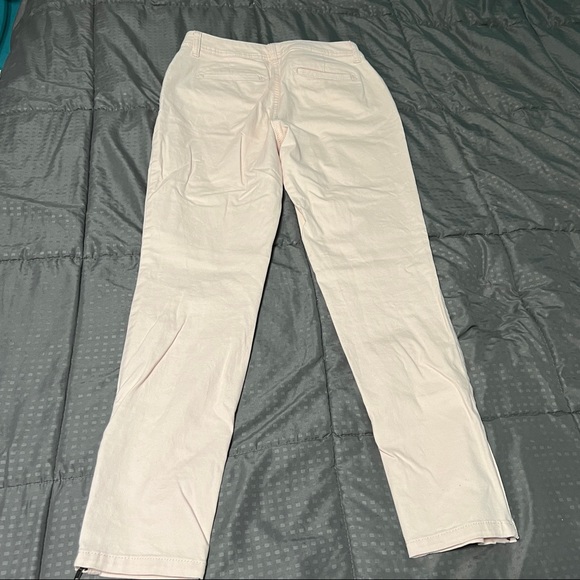 Talbots light pink cropped pants cotton spandex size 2 petite 2P - Picture 7 of 9